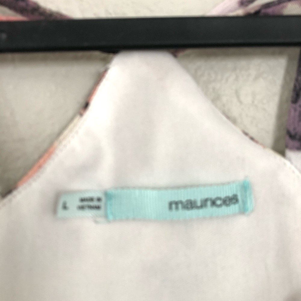 🎉 3 for 20 🎉Maurices Floral Layered Tank Top - Purple and Pink - Picture 2 of 4